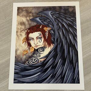 Amy Brown Satyr and Dragon Unframed Art